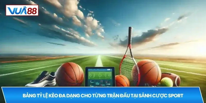 Bảng tỷ lệ kèo đa dạng cho từng trận đấu tại sảnh cược sport