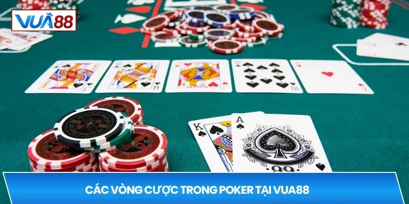 Các vòng cược trong poker tại VUA88