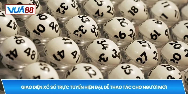 Giao diện xổ số trực tuyến hiện đại, dễ thao tác cho người mới