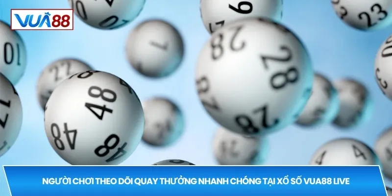 Người chơi theo dõi quay thưởng nhanh chóng tại xổ số VUA88 live